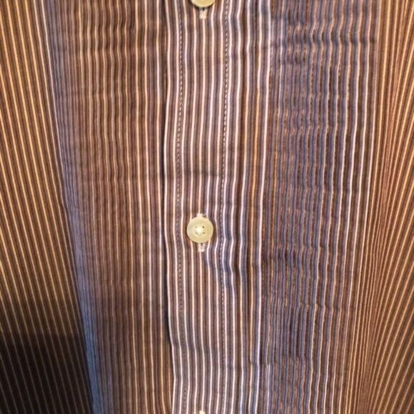 Alfani Short Sleeve Shirt‎ with Pintuck Pleat Size M - Picture 3 of 5